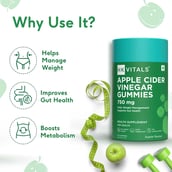 3 - HealthKart HK Vitals ACV (750mg),  60 gummies  Apple