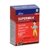 2 - Gritzo SuperMilk Protein & Nutrition Drink Mix 13+ yrs,  60 g  Double Chocolate (Trial Pack) 