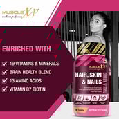 3 - MuscleXP Hair, Skin & Nails MultiVitamin,  60 tablet(s)  Unflavoured (Pack of 3) 