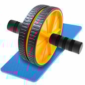 7 - MuscleXP AB Roller Wheel,  Yellow  Free Size 