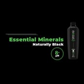 2 - Evocus H2O Black Alkaline Drink Infused with Essential Minerals 8+ pH, 500 ml Unflavoured (Pack of 24)