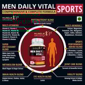 9 - MuscleXP Original Raw Whey Protein with Digestive Enzymes,  2 Piece(s)/Pack  Unflavoured + Men Daily Vital Sports 90 Tablets Combo 