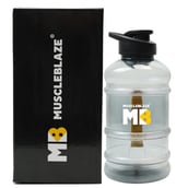 5 - MuscleBlaze Gallon Bottle with Mono Carton,  Black Transparent  1.5 L 