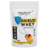 1 - HealthXP Shield Whey,  2.2 lb  Mango Madness 