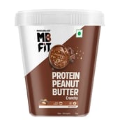 1 - MuscleBlaze High Protein Peanut Butter, 1 kg Dark Chocolate Crunchy