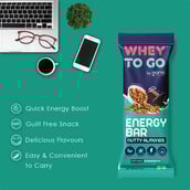 2 - Whey To Go Energy Bar,  6 bar(s)  Nutty Almonds 