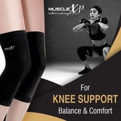 6 - MuscleXP Knee Cap,  Black  Large 
