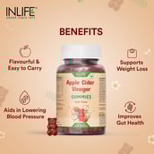 4 - INLIFE Apple Cider Vinegar,  30 gummies  Apple 