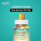5 - INLIFE Multivitamin and Minerals,  30 gummies  Lemon & Strawberry 