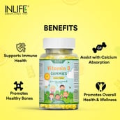 4 - INLIFE Vitamin D, 30 gummies Lemon