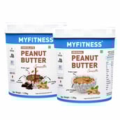1 - Myfitness Original & Chocolate Peanut Butter 1.25kg Combo,  2 Piece(s)/Pack  Smooth 