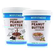 1 - Myfitness Original & Chocolate Peanut Butter 510g Combo,  2 Piece(s)/Pack  Crunchy 