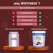 3 - Myfitness Chocolate Peanut Butter Combo Pack, 510 g Crispy & Smooth