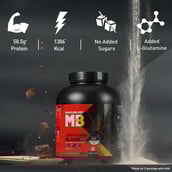 6 - MuscleBlaze Super Gainer Black,  6.6 lb  Double Rich Chocolate 