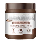 4 - MuscleBlaze High Protein Peanut Butter,  0.340 kg  Dark Chocolate Creamy 