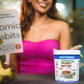 7 - Myfitness Natural Peanut Butter,  1.250 kg  Smooth 