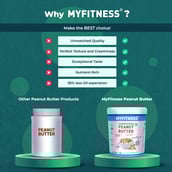 3 - Myfitness Natural Peanut Butter,  1.250 kg  Crunchy 