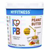 1 - Myfitness Honey Peanut Butter,  1.250 kg  Crunchy 