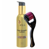 Lely's Hair Growth Lotion 100ml & 0.5mm Derma Roller Combo, 2 Piece(s)/Pack for All Hair Types