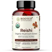 Rooted Active Naturals Reishi Organic Mushroom Extract,  60 veggie capsule(s) 