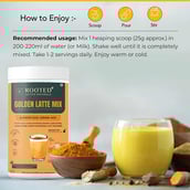 3 - Rooted Active Naturals Golden Latte Mix flavour Mango,  500 g 