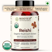 1 - Rooted Active Naturals Reishi Organic Mushroom Extract,  60 veggie capsule(s) 