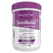 1 - HealthyHey Nutrition JointRelief Collagen Peptide Type 1 2 & 3 (Hydrolysed),  200 g  Cranberry 