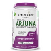 1 - HealthyHey Nutrition Terminalia Arjuna Bark Extract,  120 capsules 