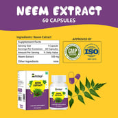 7 - Zindagi 100% Pure Neem Extract (Pack of 5),  60 capsules 