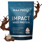 1 - Nakpro Impact Whey Protein,  2.2 lb  Chocolate Cream 