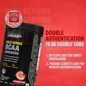 7 - GNC AMP Gold Series BCAA Advanced,  0.88 lb  30 Servings  Watermelon Punch 