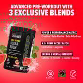 2 - GNC AMP Gold Series Ultra Rush Powder,  0.99 lb  Watermelon 