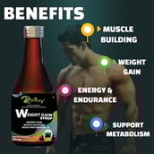 2 - Riffway Weight Gain Syrup, 200 ml Unflavoured (Pack of 3)