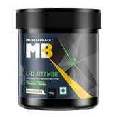 3 - MuscleBlaze L-Glutamine,  0.22 lb  Unflavoured 
