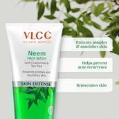 3 - VLCC Neem Face Wash, 150 ml with Chamomile and Tea Tree (Buy 1 Get 1 Free)