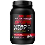 1 - MuscleTech Nitrotech 100% Whey Gold,  2.2 lb  Cookies and Cream 