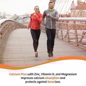 9 - Naturyz Calcium Calcium with Magnesium Zinc & Vit D,  120 tablet(s)  Unflavoured 