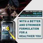 8 - MuscleBlaze MB-VITE Daily Multivitamin, for Enhanced Energy, Stamina & Gut Health, 60 tablet(s) Unflavoured