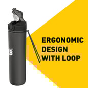 5 - MuscleBlaze Sipper Bottle, Jet Black 1 L