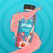 4 - Phab Protein Milkshake, 6 Piece(s)/Pack Strawberries & Cream