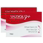 1 - Vizigly Transparent Bathing Plus Soap,  100 g  for All Skin Types (Pack of 2) 