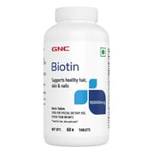 2 - GNC Biotin 10000 mcg,  60 tablet(s)  Unflavoured 