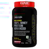 2 - GNC Amp Gold Series 100% Whey Protein Advanced,  2 lb  Delicious Strawberry 