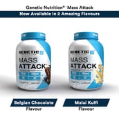 6 - Genetic Nutrition Mass Attack, 2.2 lb Malai Kulfi