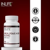 5 - INLIFE Iron Folic Acid & Zinc,  60 tablet(s) 