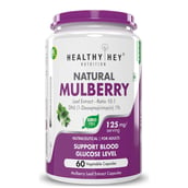 1 - HealthyHey Nutrition Natural Mulberry Leaf Extract,  60 veggie capsule(s) 