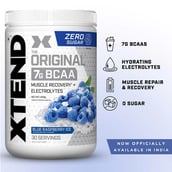 Scivation Xtend BCAA (Intra Workout Catalyst),  0.9 lb  30 Servings  Blue Raspberry Ice 