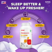 1 - GNC Melatonin 3 mg Supports Restful Sleep Times Release,  60 tablet(s)  Unflavoured