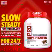 1 - GNC Pro Performance 100% Casein Protein,  2 lb  Chocolate Supreme