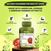 GNC Triple Ginseng Root,  60 capsules